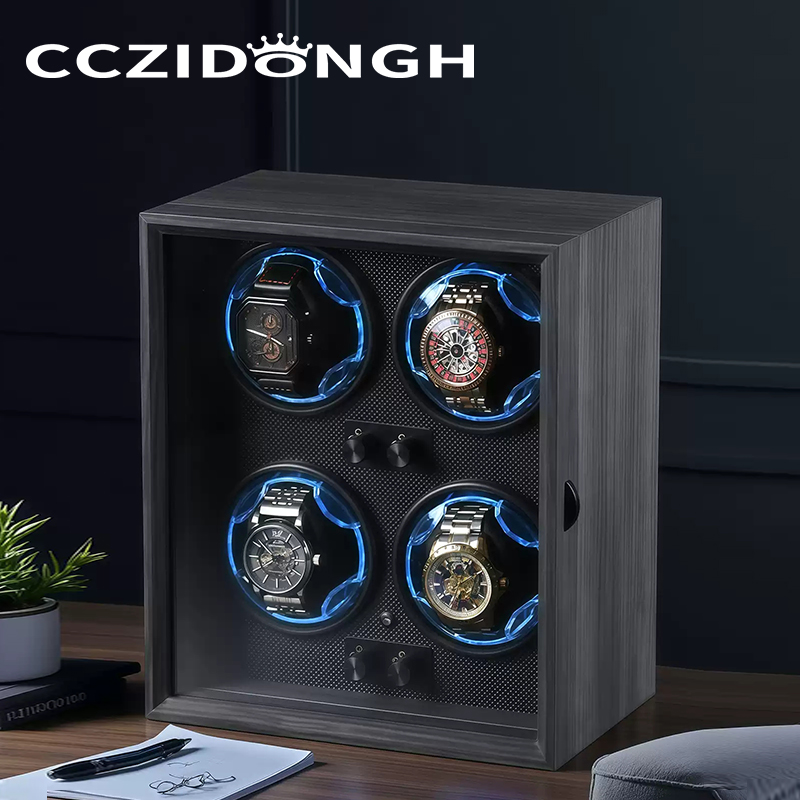 Luxury Watch Winder Box - CCZIDONGH Wood Automatic Watch Winder 2