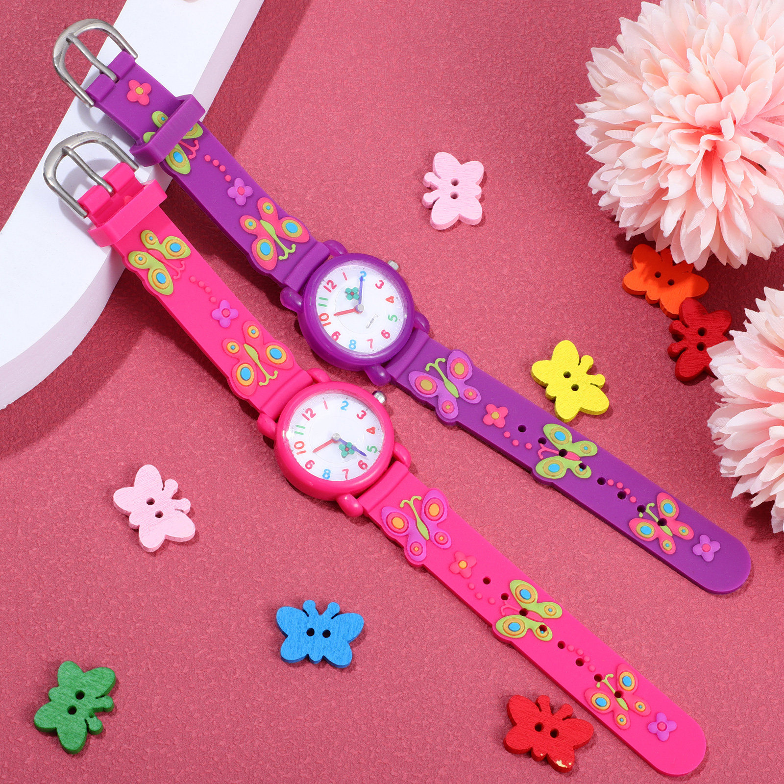 Luxury Watch Kids - 2Pcs Kids Cartoon Waterproof Watches Lovely