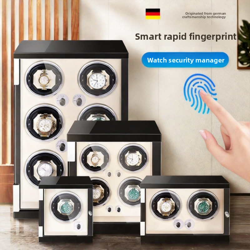 Luxury Watch Winder Box - Automatic Rotating Watch Winder Box Silent