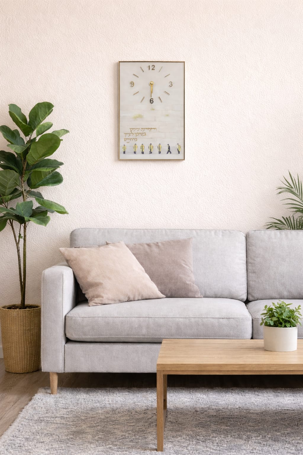 Luxury Watch Wall Clock - Judaica Luxury Decorative Wall Clock Featuring