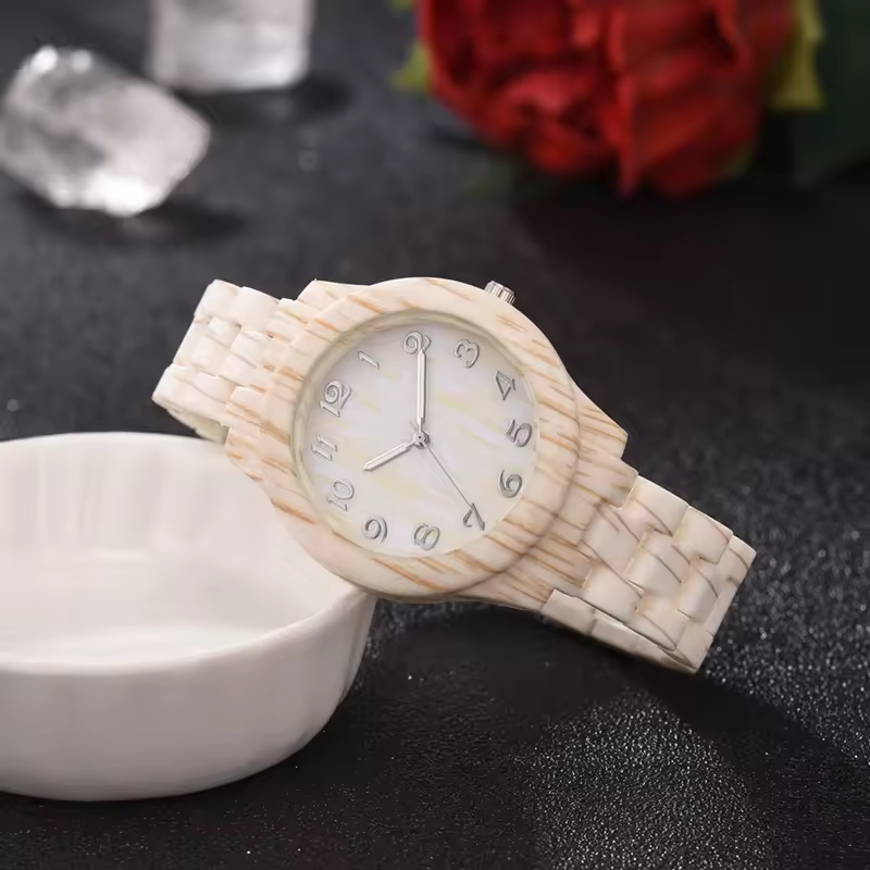 Luxury Watch Kids - New Vintage Y2k Wood Grain Sillicone