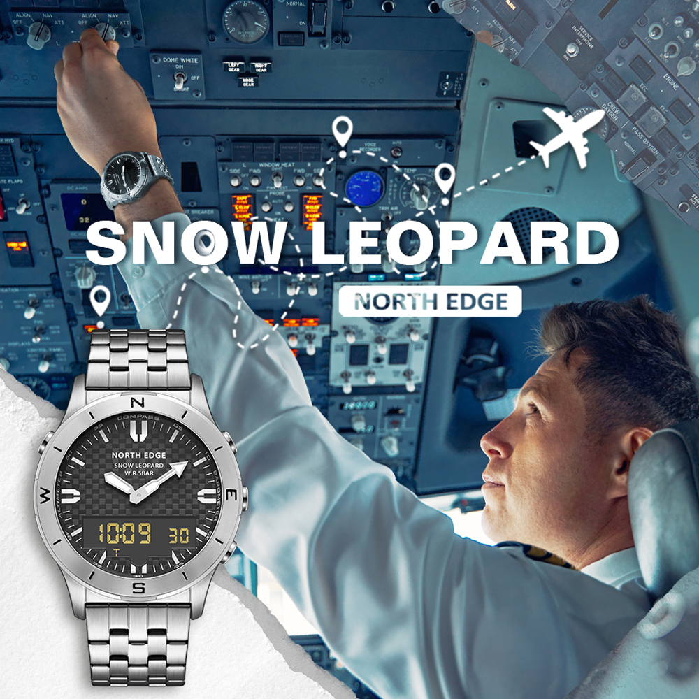 Compass Watch Luxury - NORTH EDGE Men's Digital Watch Women
