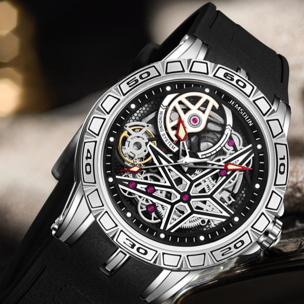 Luxury Watch Rubber Strap - Creative 3D Quartz Watches Men Imitation
