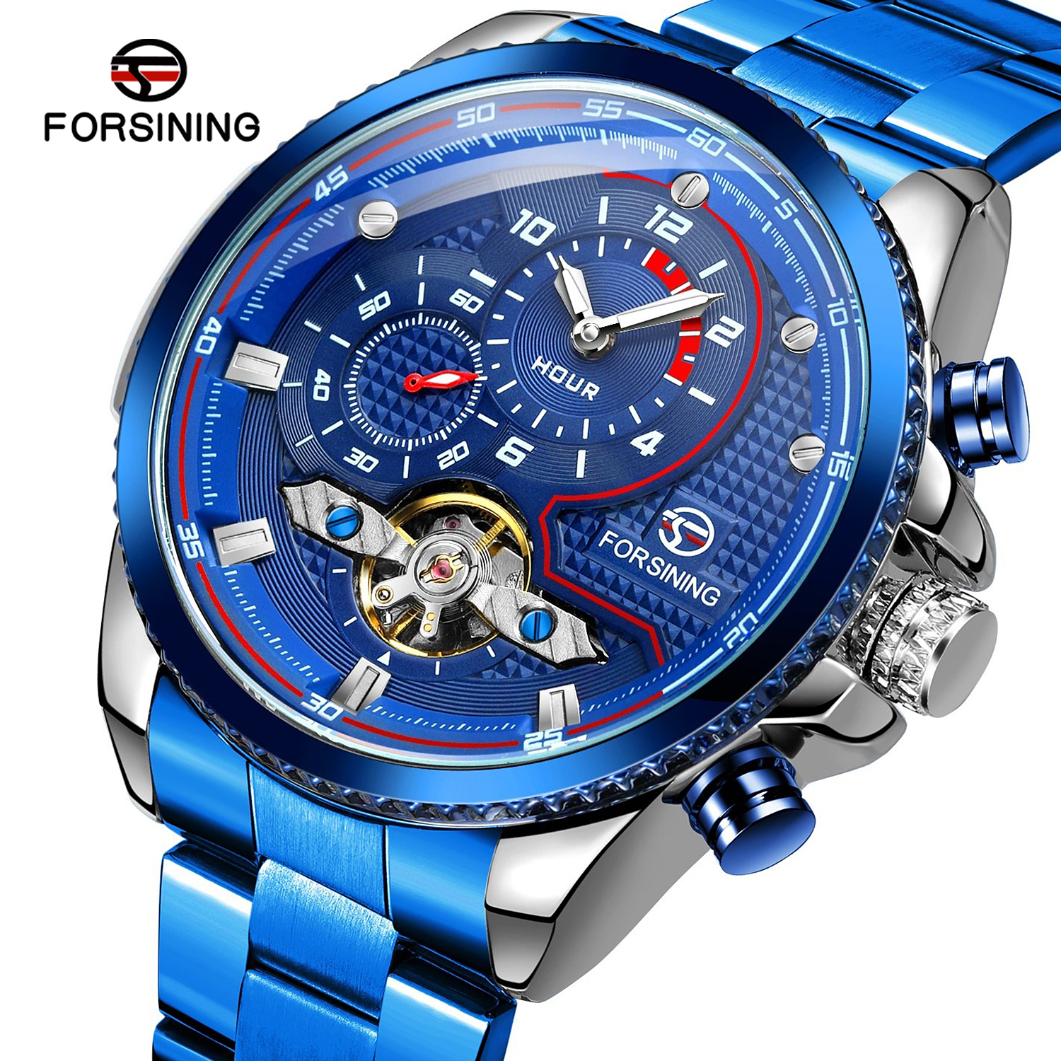 Luxury Watch Nice - Luxury Brand Blue Male Mechanical Watches