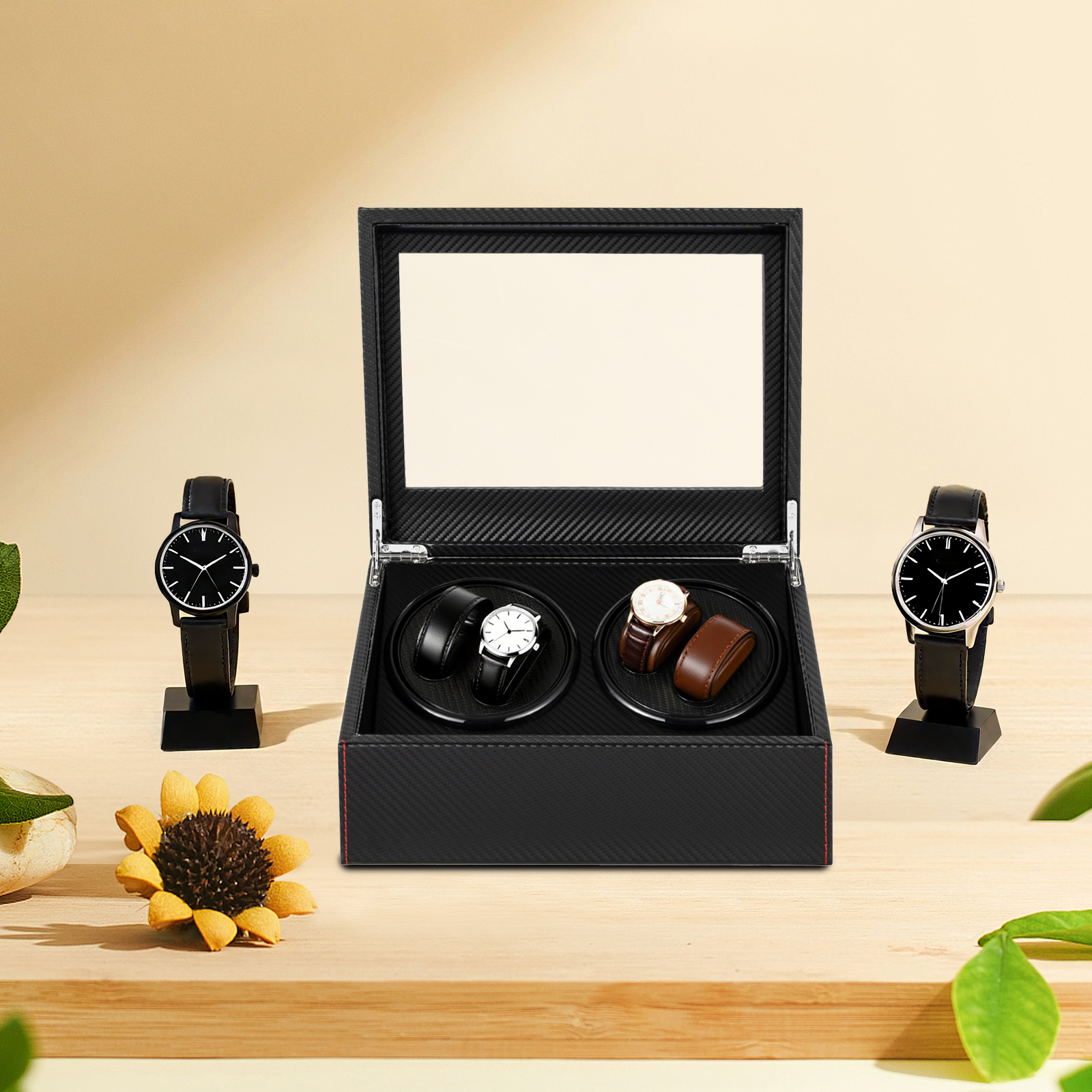 Quiet Luxury Watch Men - 4+6 Watch Winder, Luxury Automatic 2