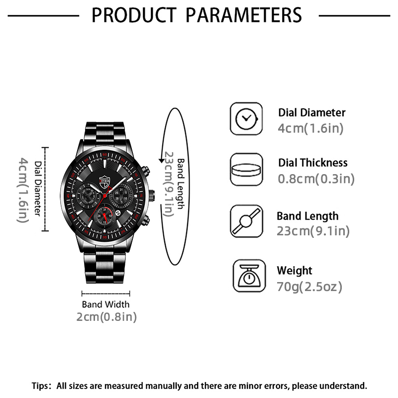 Fashion Mens Watches Set Luxur - Luxury Watch All Black recensione e prezzo