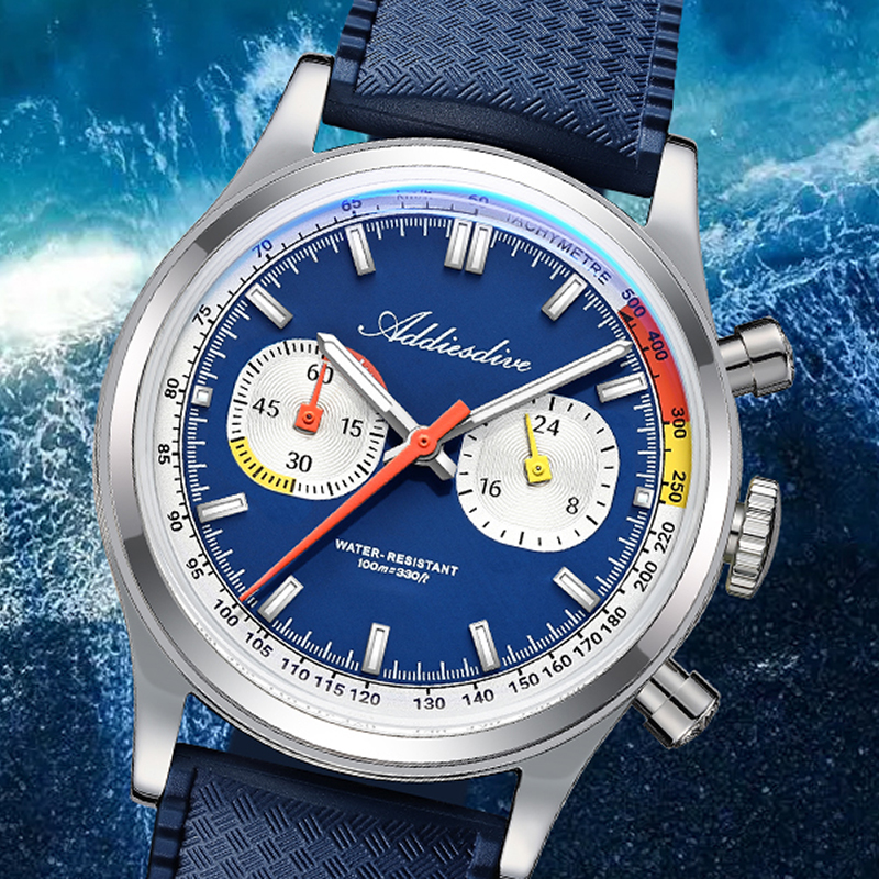 ADDIESDIVE Men Quartz Chronogr - Luxury Watch Rubber Strap recensione e prezzo