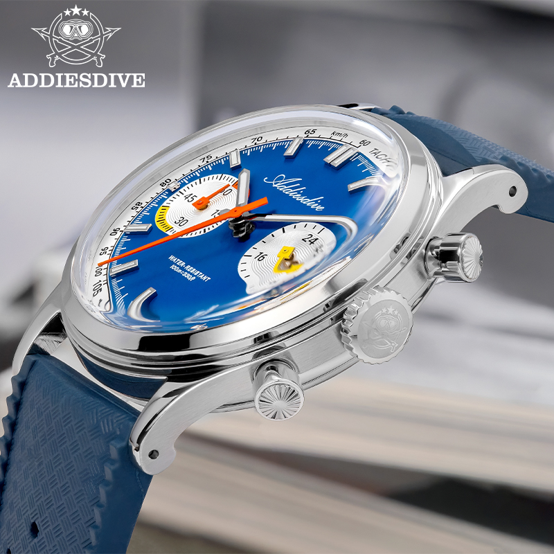 ADDIESDIVE Men Quartz Chronogr - Luxury Watch Rubber Strap recensione e prezzo