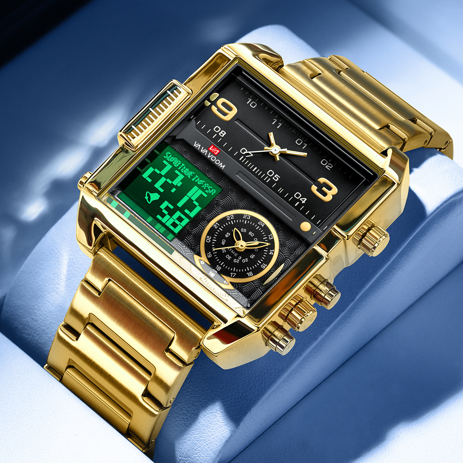 Dual Display Men Sports Watche - Luxury Watch All Black recensione e prezzo