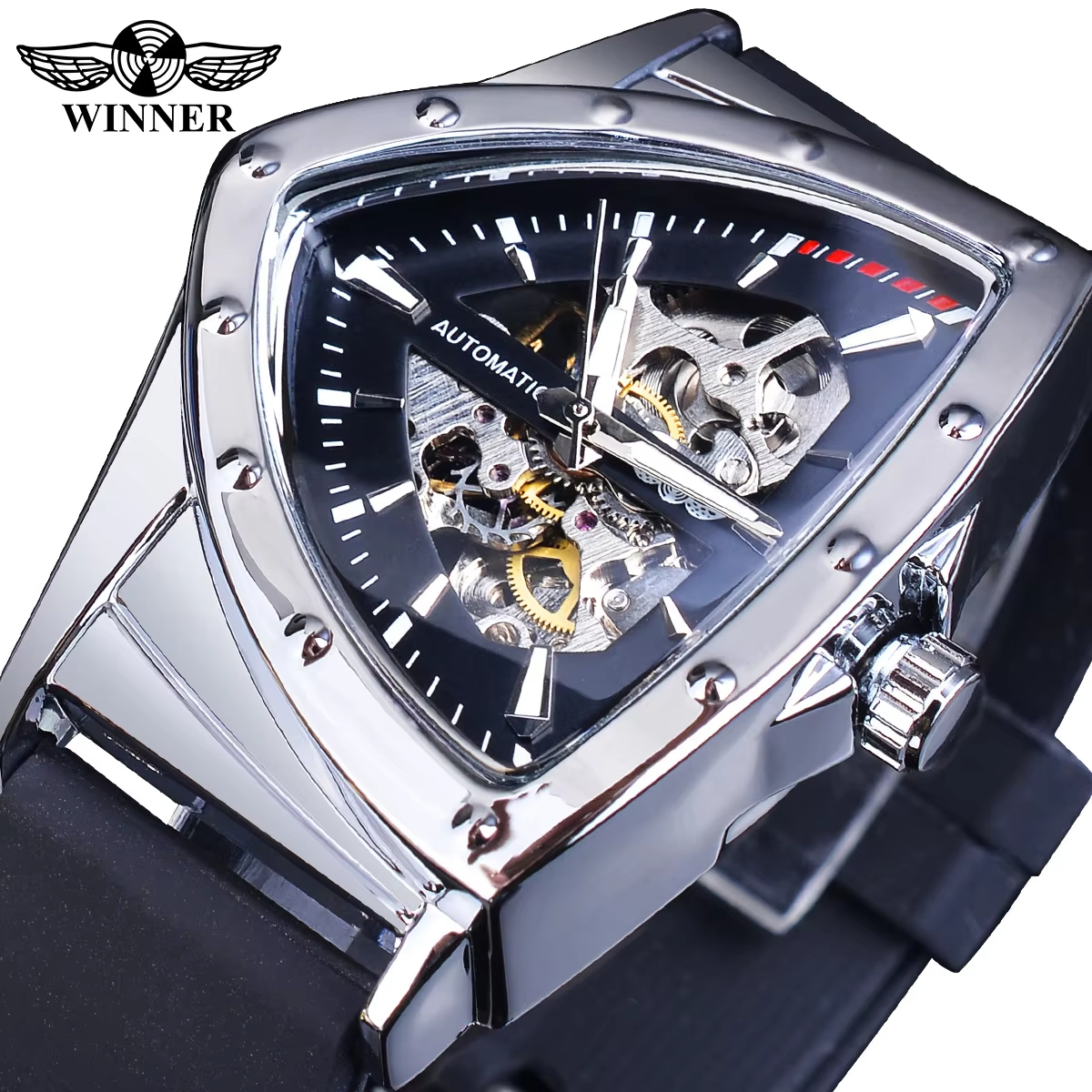 WINNER Men's Luxury Military M - Luxury Watch Rubber Strap recensione e prezzo