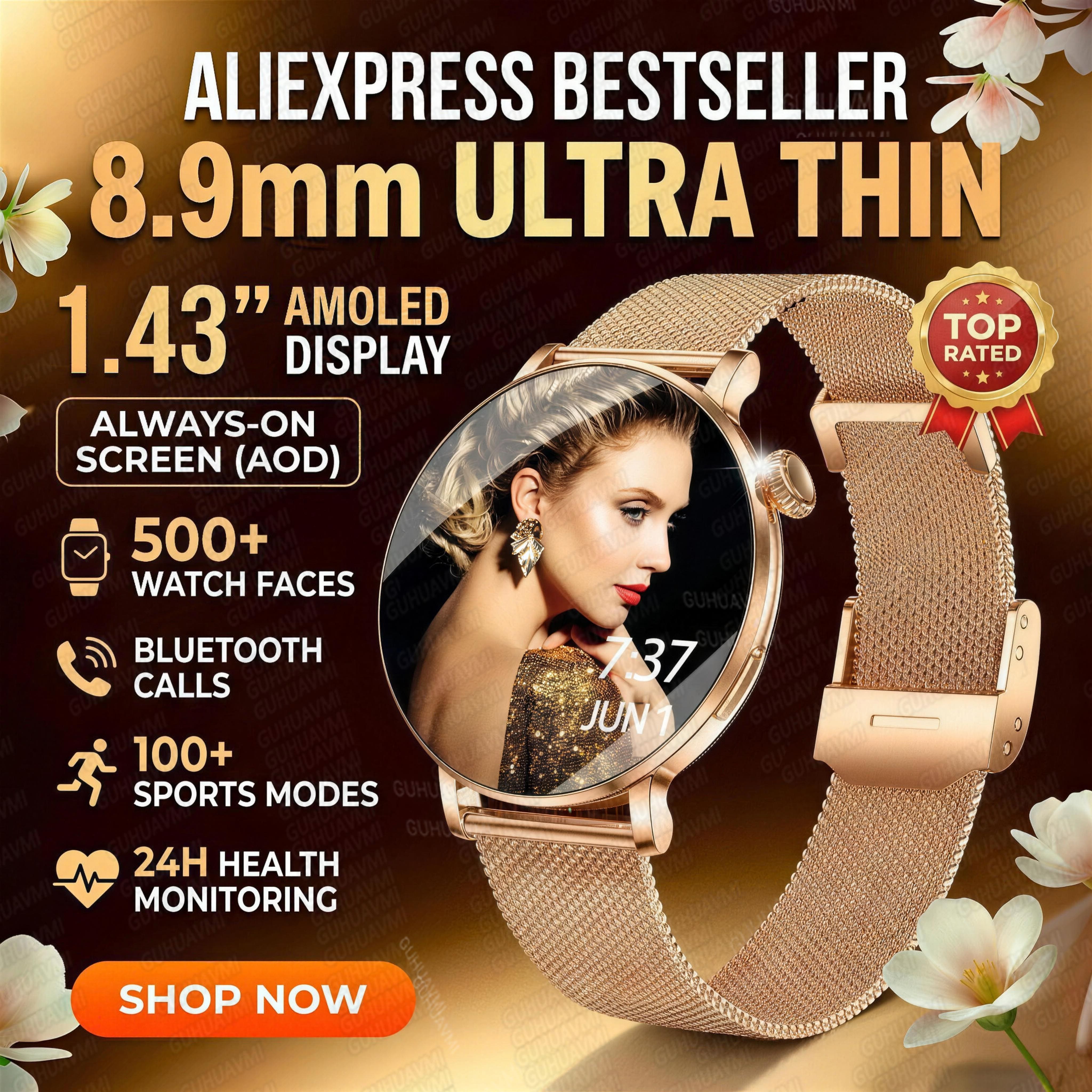 2026New Lady Smart Watch Women - Compass Watch Luxury recensione e prezzo