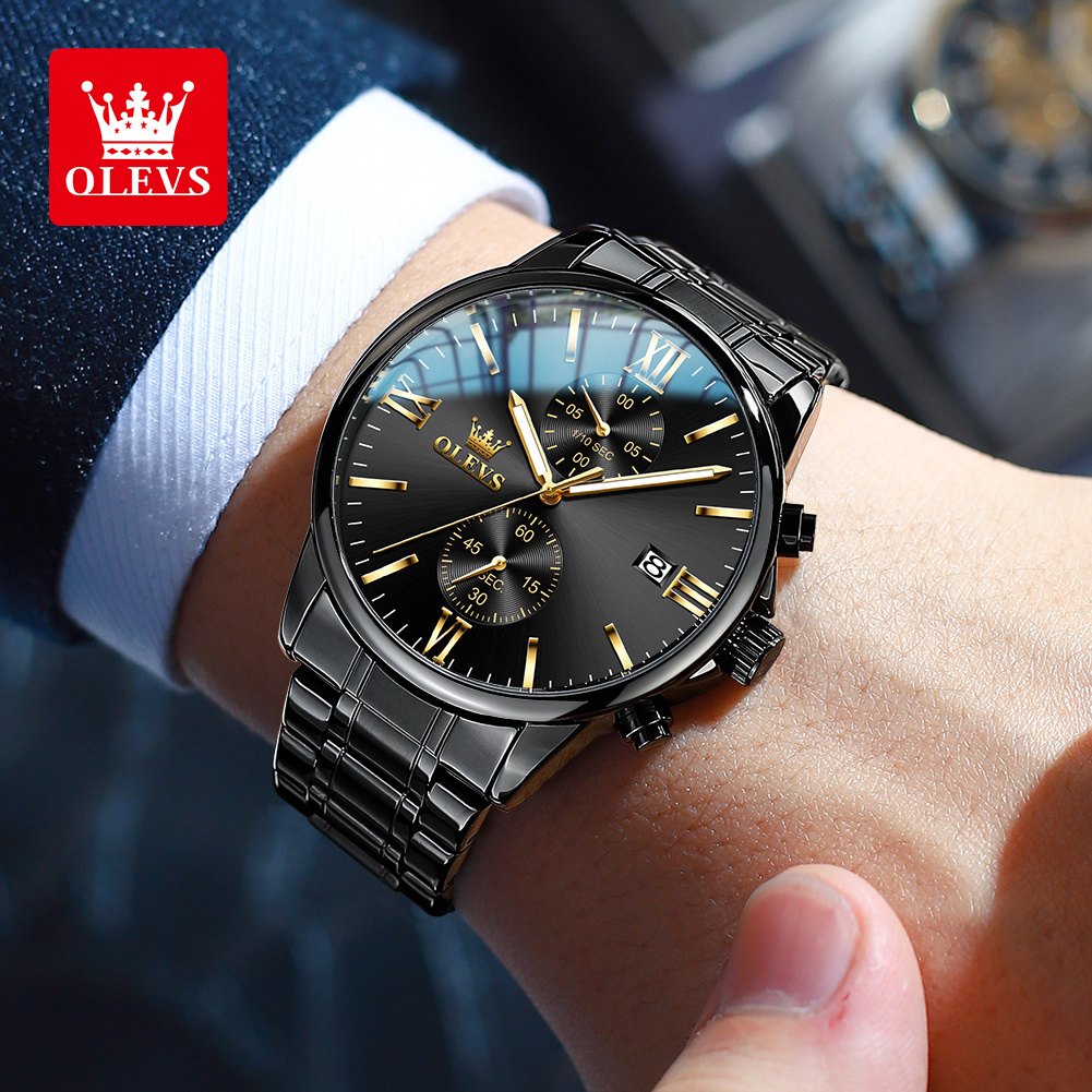 OLEVS 2886 Classic Black Quart - Luxury Watch All Black recensione e prezzo