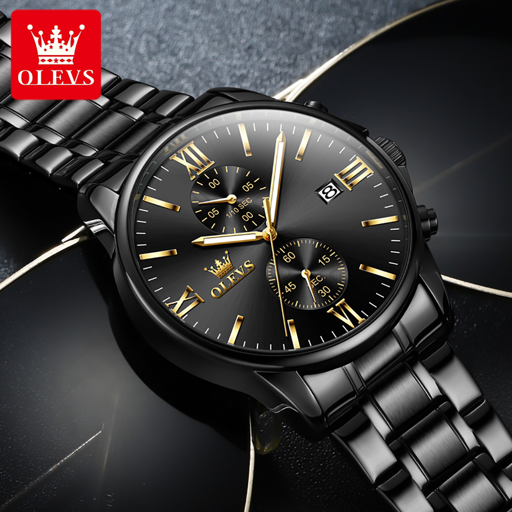 OLEVS 2886 Classic Black Quart - Luxury Watch All Black recensione e prezzo