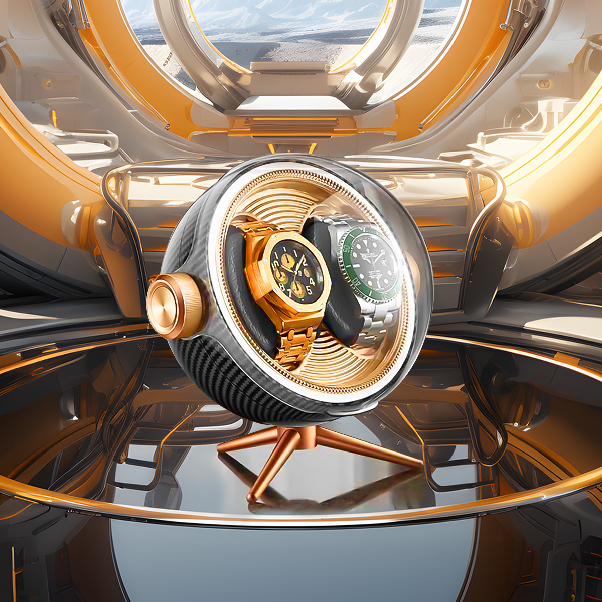 High End Silent Breathing Ligh - Luxury Watch Winder Box recensione e prezzo