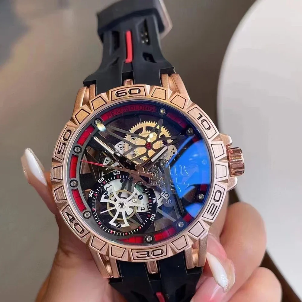 3D Quartz Watches Men Luxury C - Luxury Watch Rubber Strap recensione e prezzo