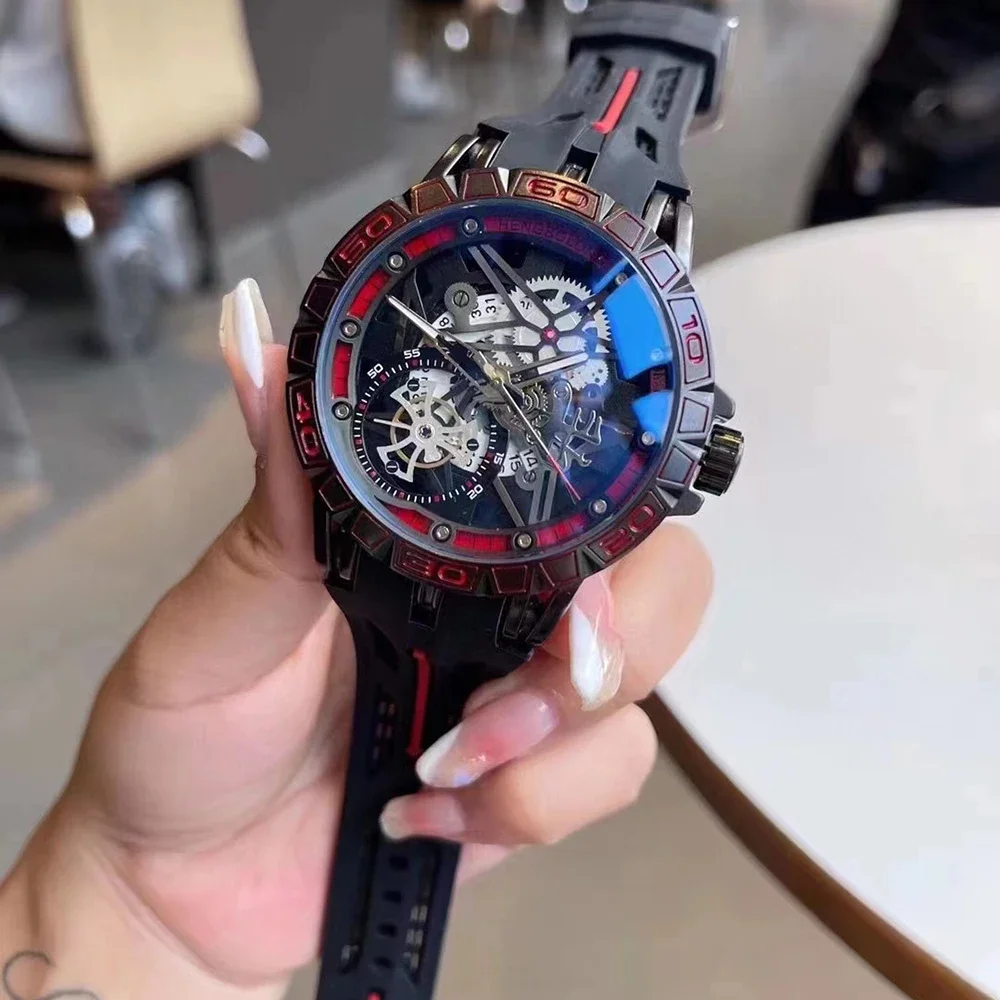 3D Quartz Watches Men Luxury C - Luxury Watch Rubber Strap recensione e prezzo