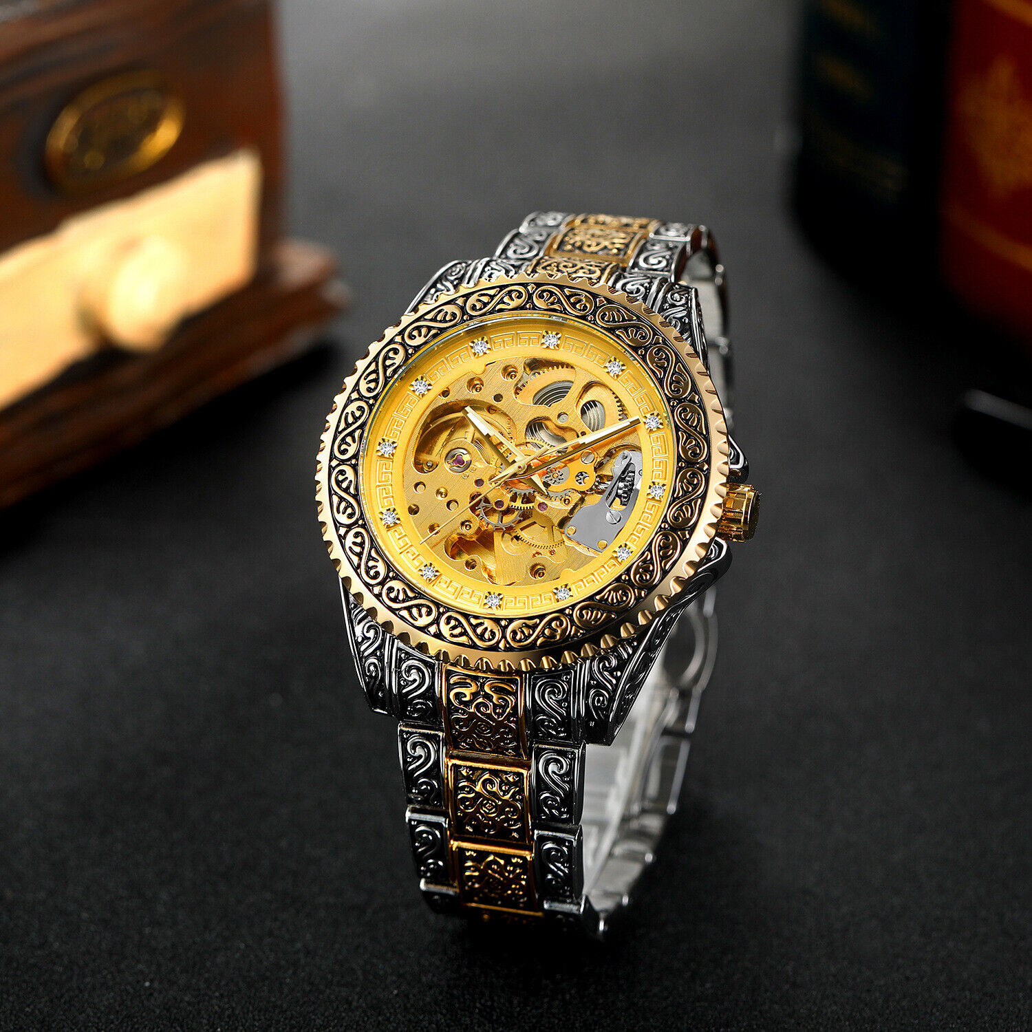 FORSINING Men's Luxury Diamond - Luxury Watch Nice recensione e prezzo
