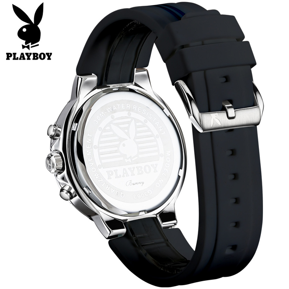 PLAYBOY 3063 Brand original au - Luxury Watch Rubber Strap recensione e prezzo