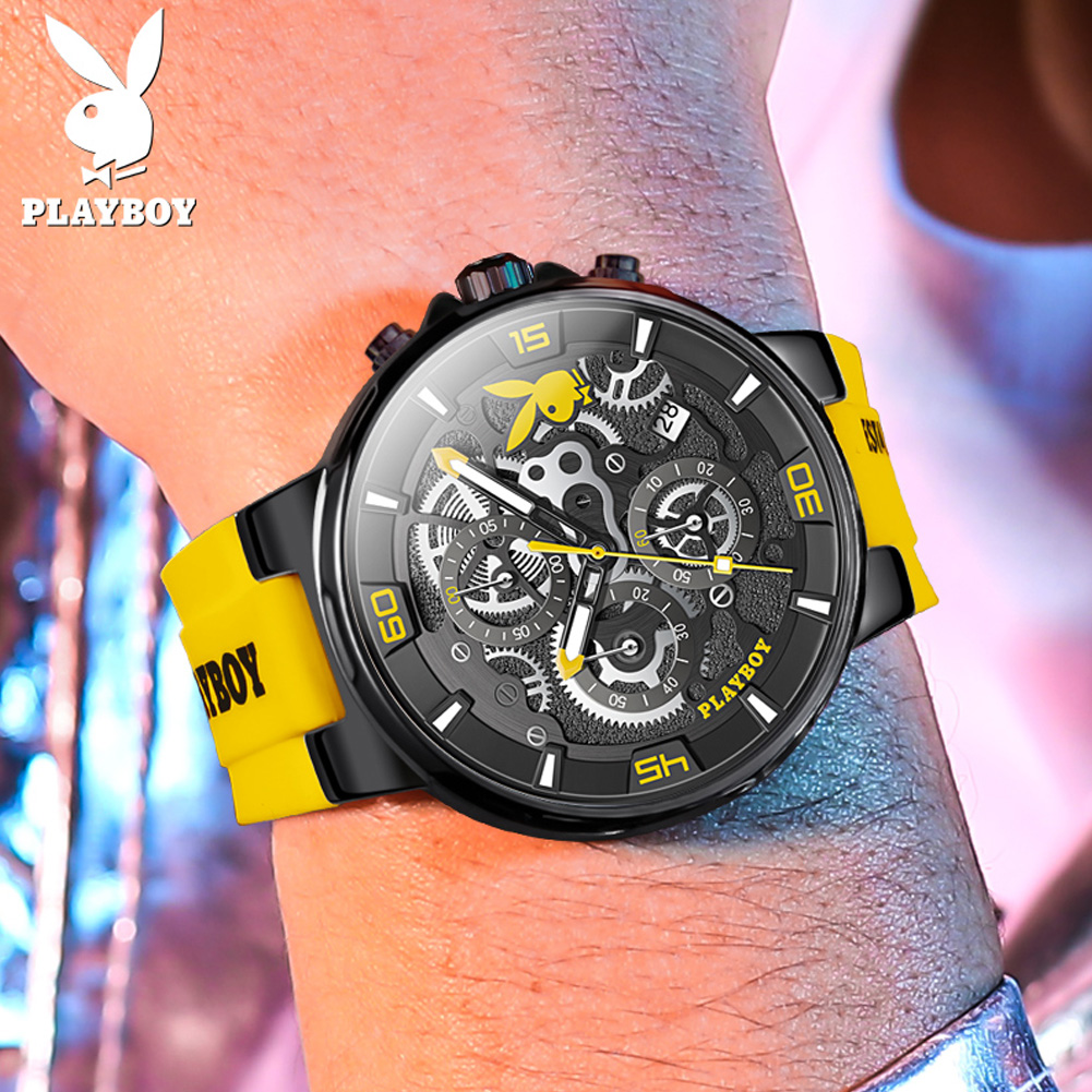 PLAYBOY 3063 Brand original au - Luxury Watch Rubber Strap recensione e prezzo