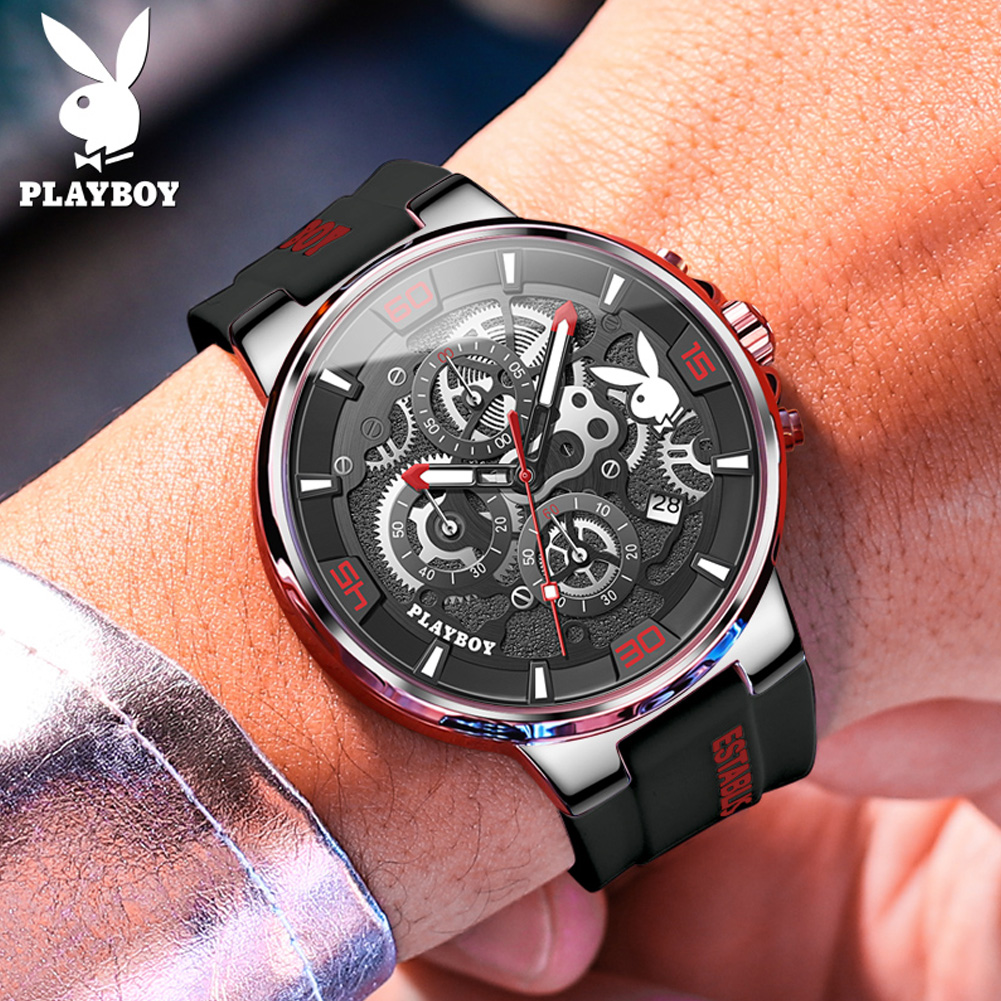 PLAYBOY 3063 Brand original au - Luxury Watch Rubber Strap recensione e prezzo