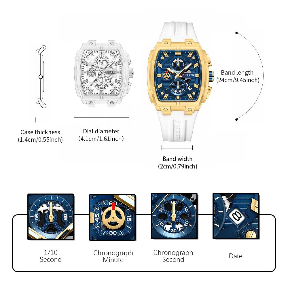 CURREN Luxury Vintage Watch fo - Luxury Watch Life recensione e prezzo