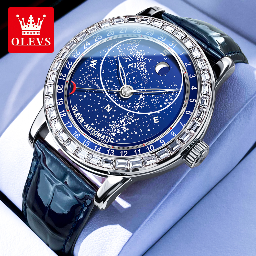 OLEVS 9923 Starry Sky Automati - Compass Watch Luxury recensione e prezzo