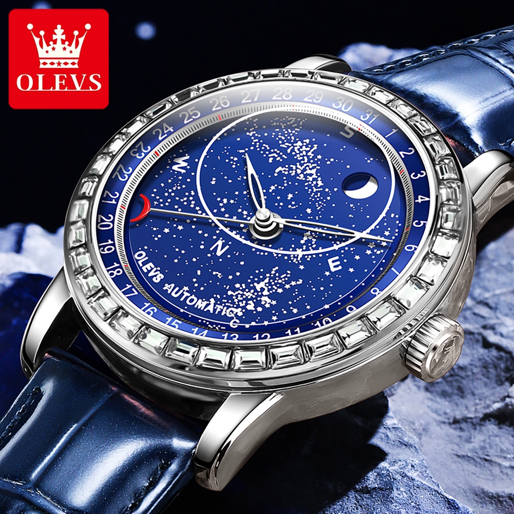 OLEVS 9923 Starry Sky Automati - Compass Watch Luxury recensione e prezzo