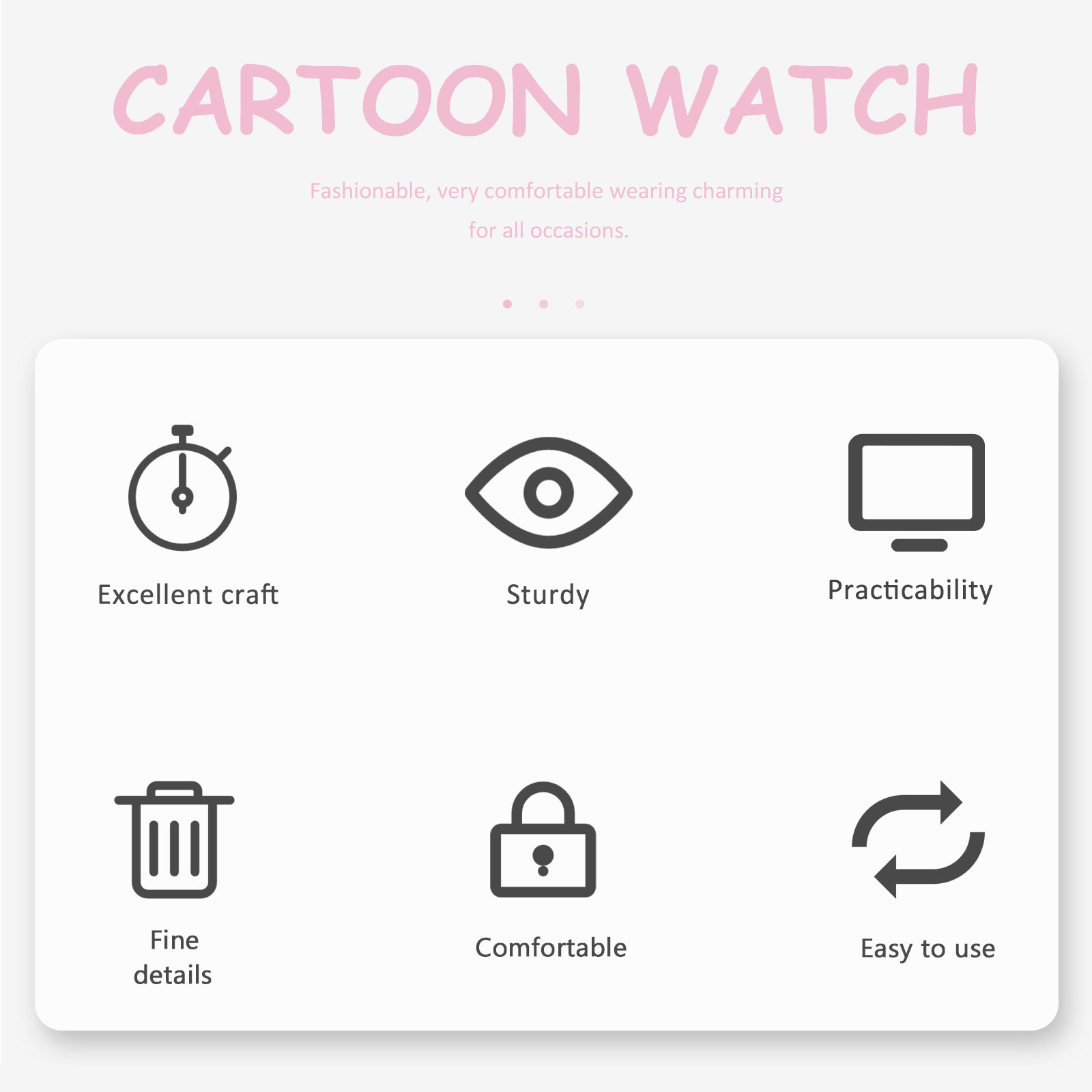 Children Watch Adorable Cartoo - Luxury Watch Kids recensione e prezzo