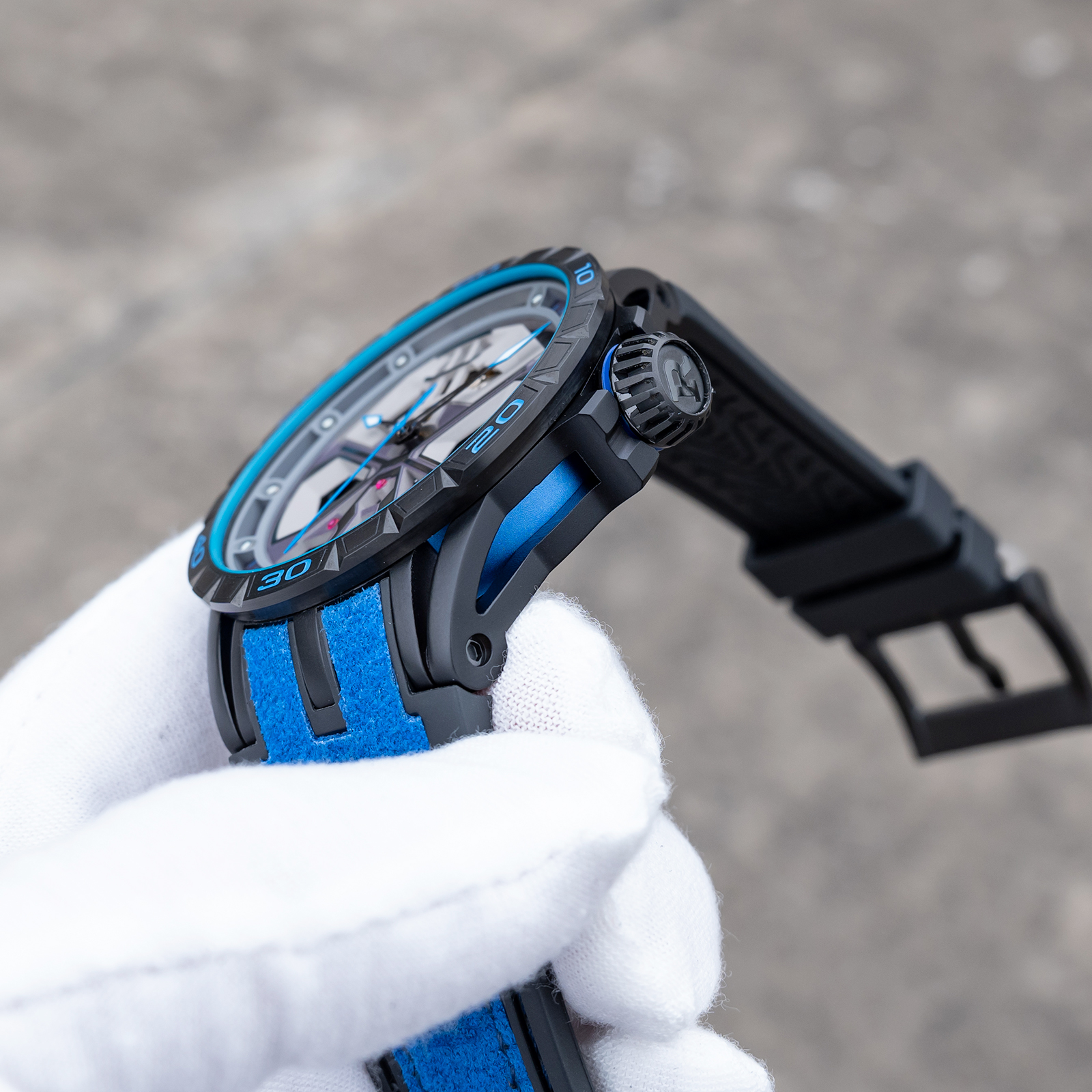 OBLVLO Mens Luxury Machinery S - Luxury Watch Rubber Strap recensione e prezzo