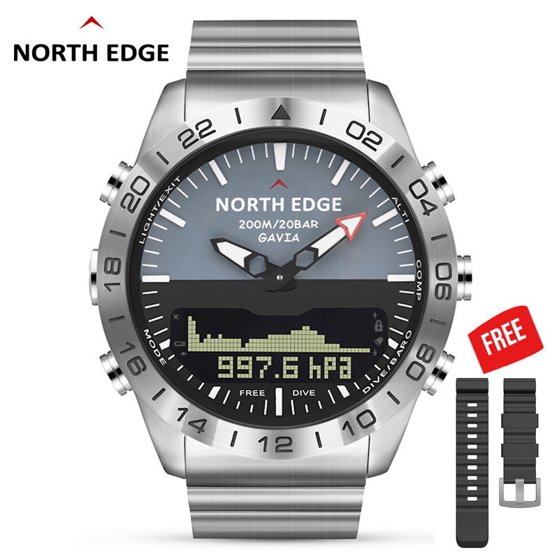 NORTH EDGE GAVIA2 Men's Dive 5 - Compass Watch Luxury recensione e prezzo