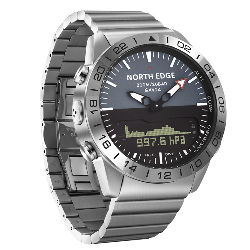 NORTH EDGE GAVIA2 Men's Dive 5 - Compass Watch Luxury recensione e prezzo