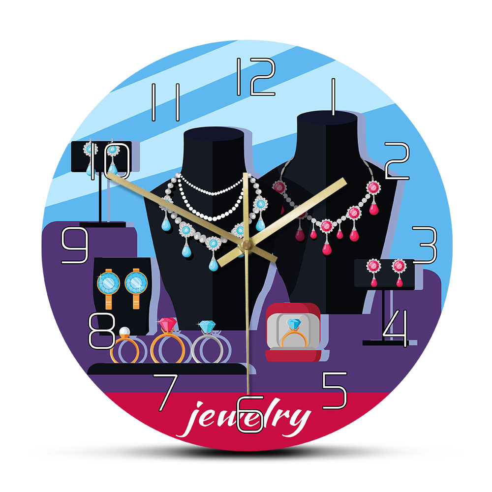 Jewelry Store Showcase Designe - Luxury Watch Wall Clock recensione e prezzo