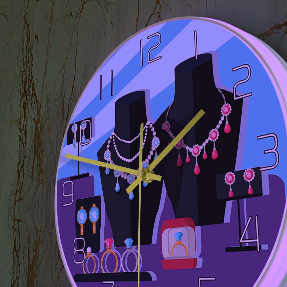 Jewelry Store Showcase Designe - Luxury Watch Wall Clock recensione e prezzo