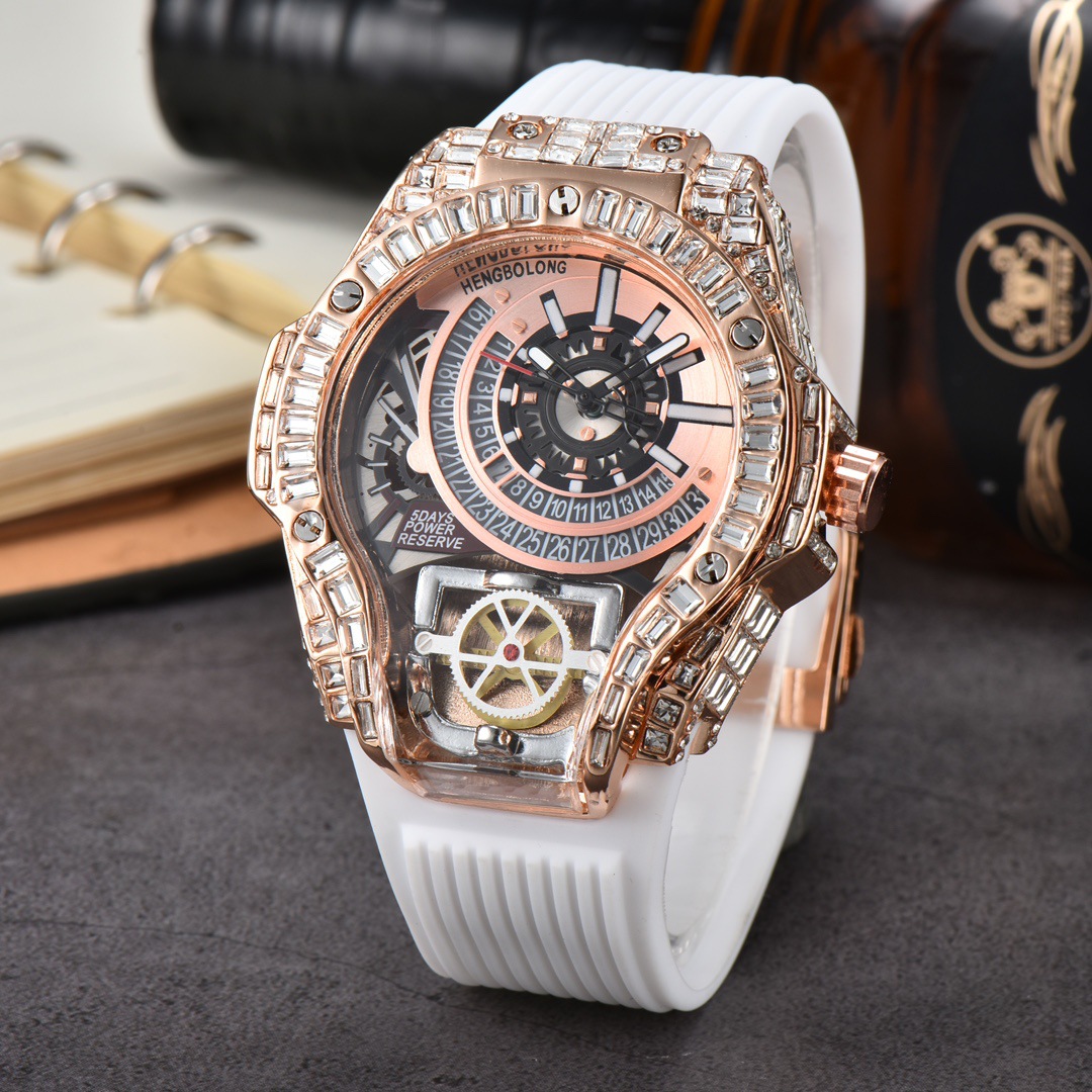Full diamond Case Business Lux - Luxury Watch Rubber Strap recensione e prezzo