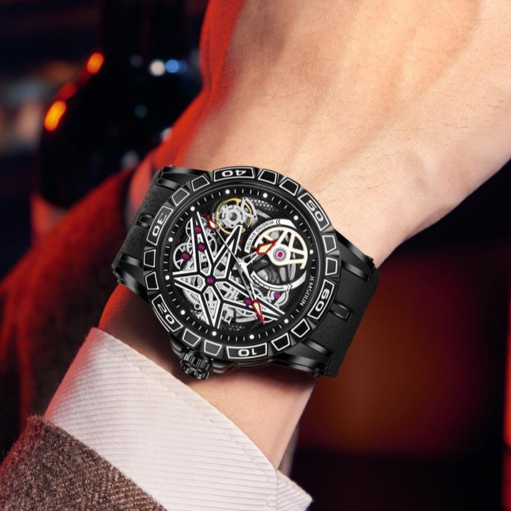 Creative 3D Quartz Watches Men - Luxury Watch Rubber Strap recensione e prezzo