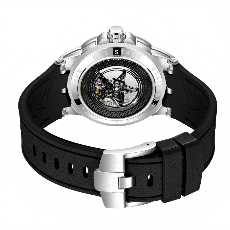 Creative 3D Quartz Watches Men - Luxury Watch Rubber Strap recensione e prezzo