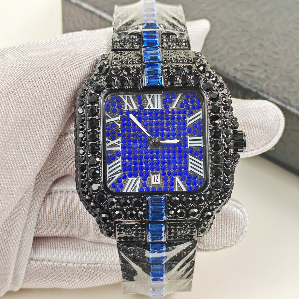 Black High Quality Hip Hop Ice - Luxury Watch All Black recensione e prezzo