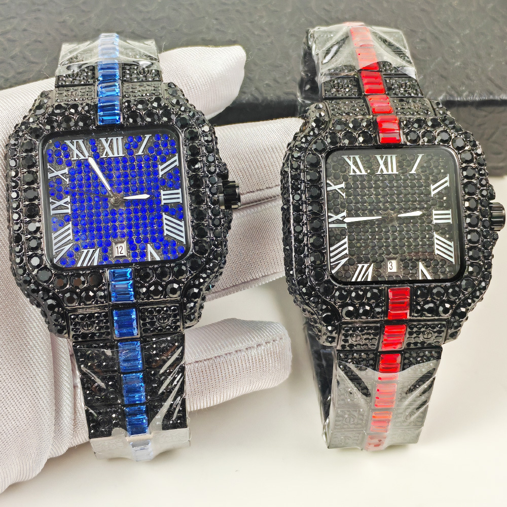 Black High Quality Hip Hop Ice - Luxury Watch All Black recensione e prezzo