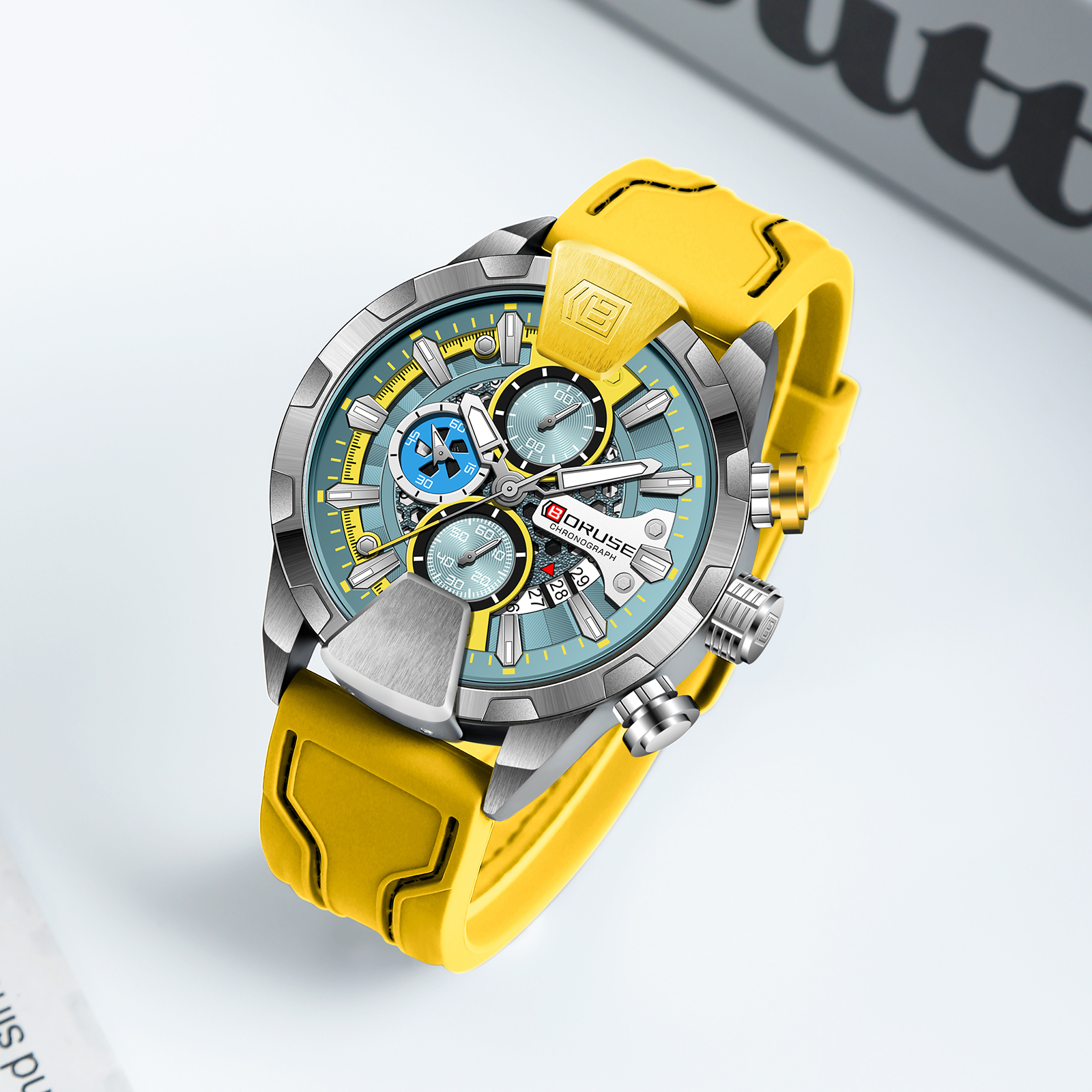 BORUSE Yellow Watches Men Wate - Luxury Watch It recensione e prezzo