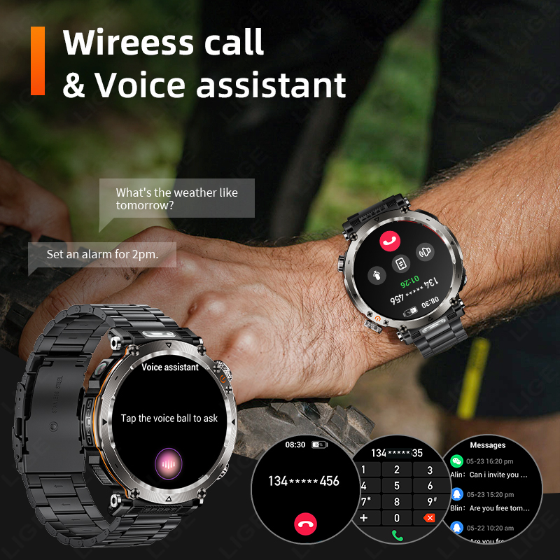 LIGE New Fashion luxury 5ATM M - Compass Watch Luxury recensione e prezzo