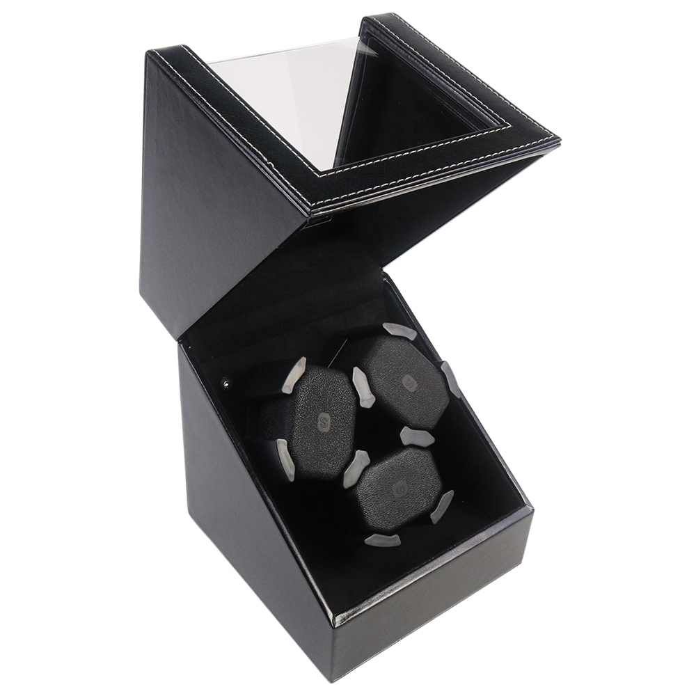 Black PU Leather 3 Slots Real  - Luxury Watch Winder Box recensione e prezzo