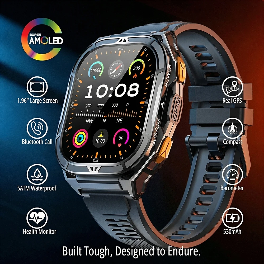 Luxury AMOLED Smartwatch Real  - Compass Watch Luxury recensione e prezzo