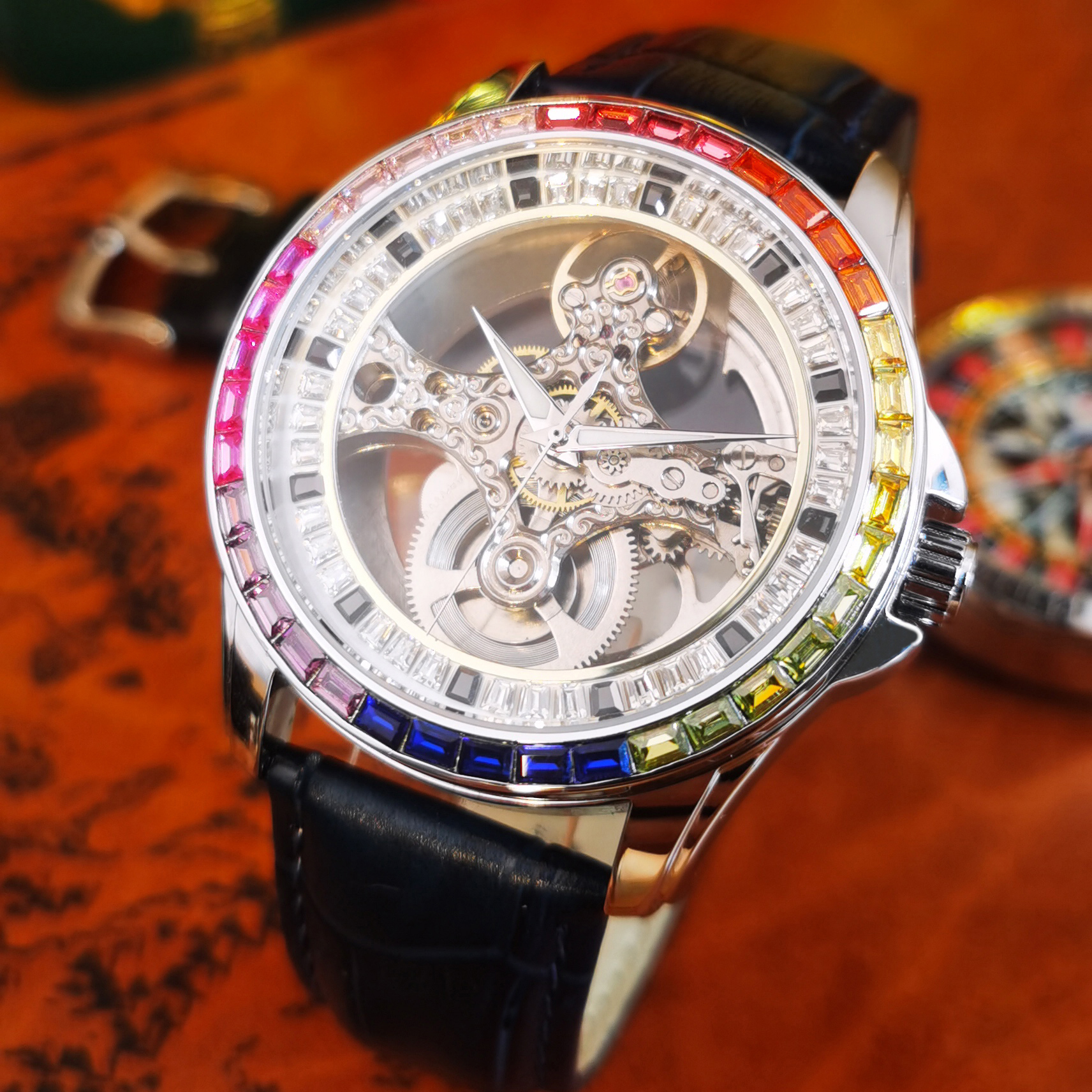 AOKULASIC Luxury Skeleton Auto - Luxury Watch All Black recensione e prezzo