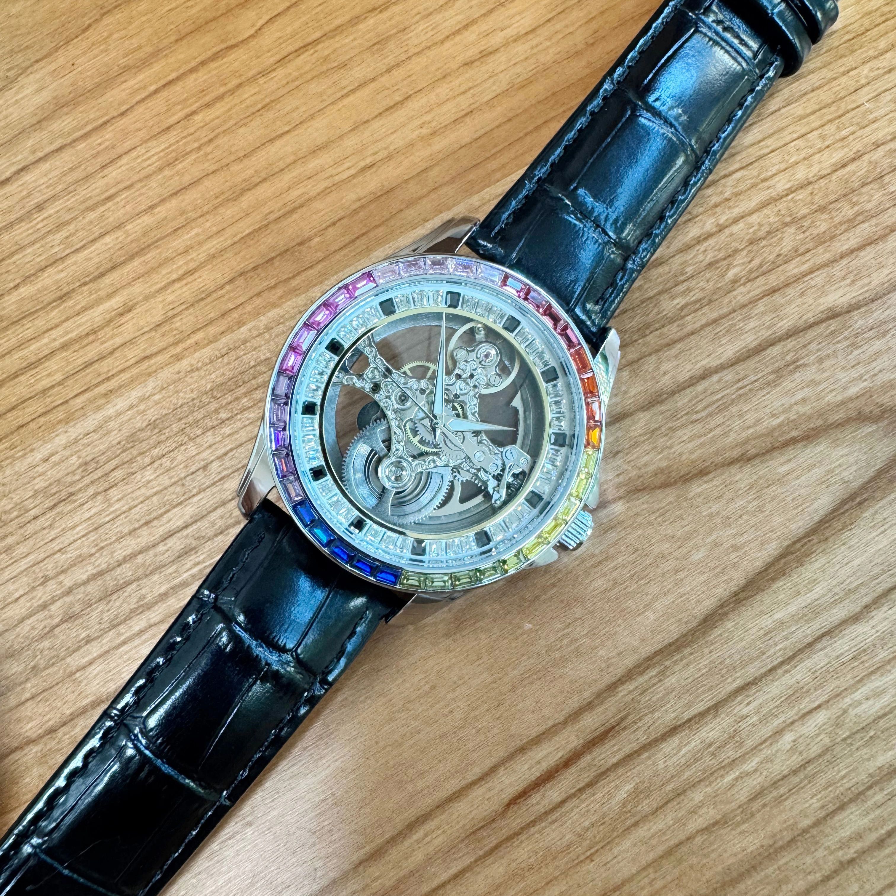 AOKULASIC Luxury Skeleton Auto - Luxury Watch All Black recensione e prezzo