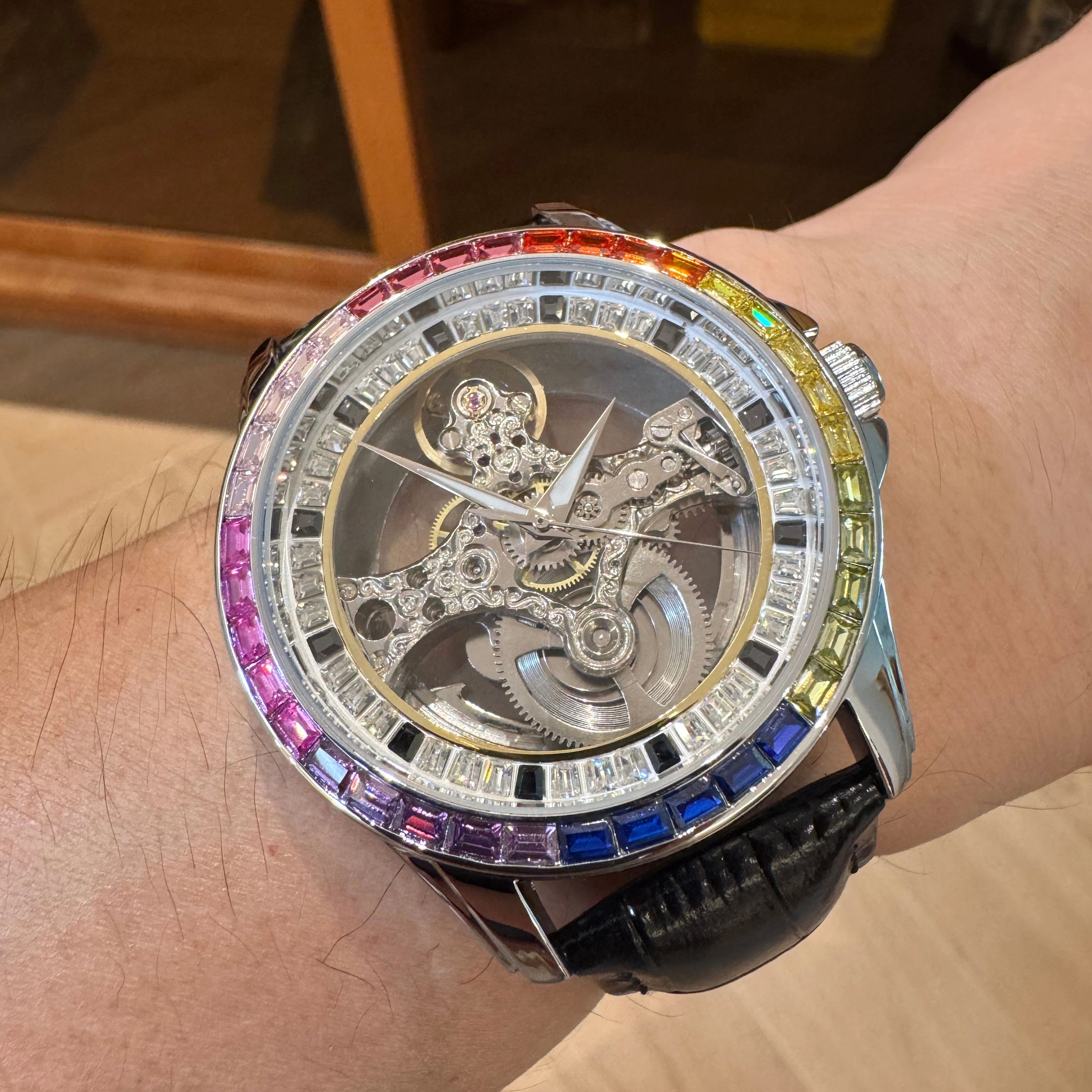 AOKULASIC Luxury Skeleton Auto - Luxury Watch All Black recensione e prezzo