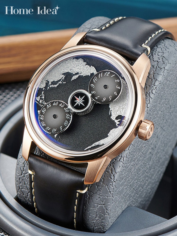 Casual Men Work Blue Planet Fu - Compass Watch Luxury recensione e prezzo