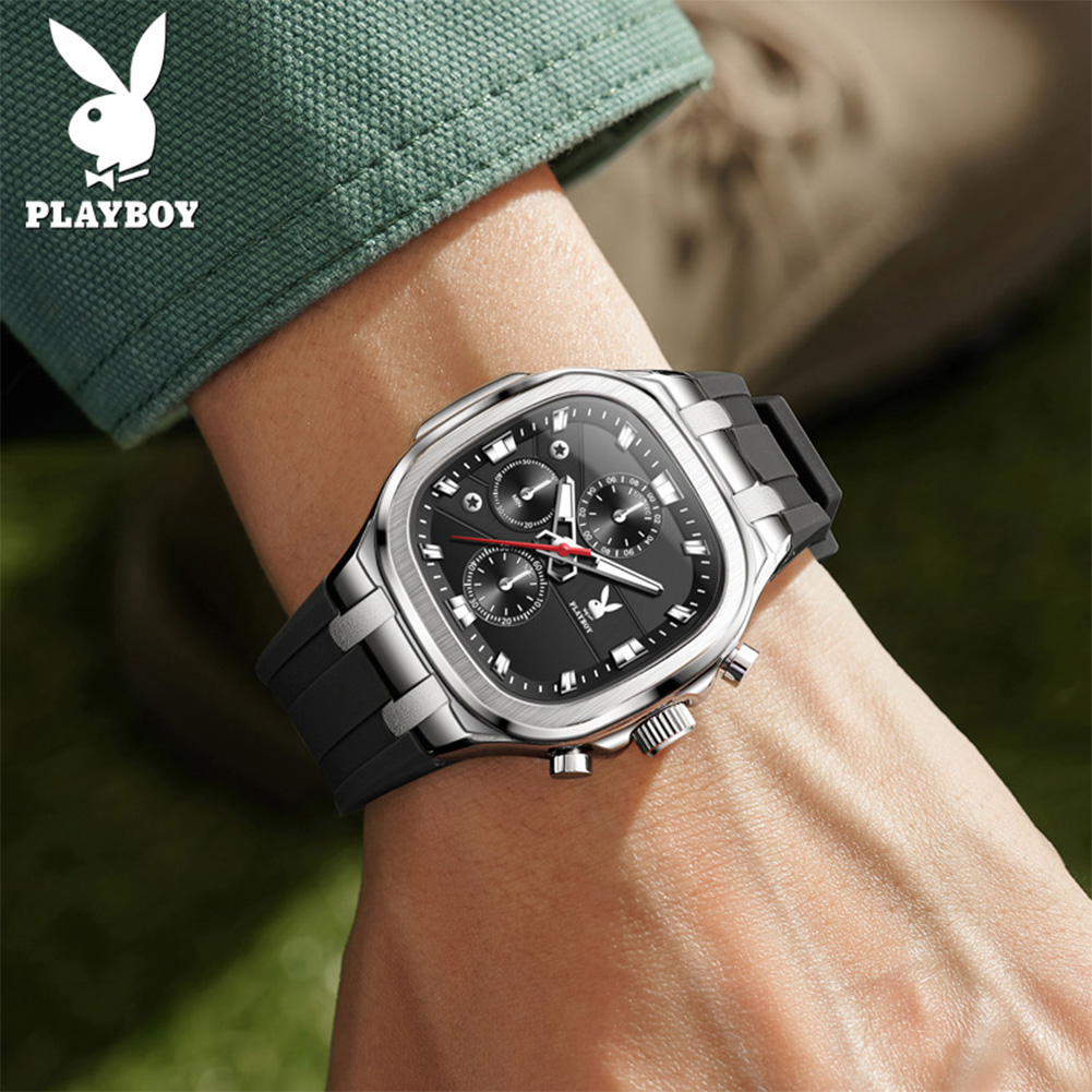 PLAYBOY 3076 Brand original au - Luxury Watch Rubber Strap recensione e prezzo