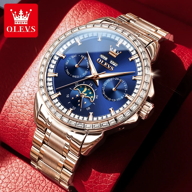 OLEVS 6695 NEW Men's Watches F - Compass Watch Luxury recensione e prezzo