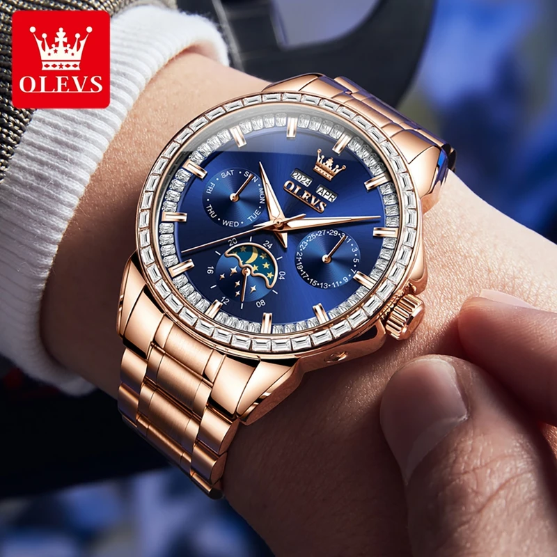 OLEVS 6695 NEW Men's Watches F - Compass Watch Luxury recensione e prezzo