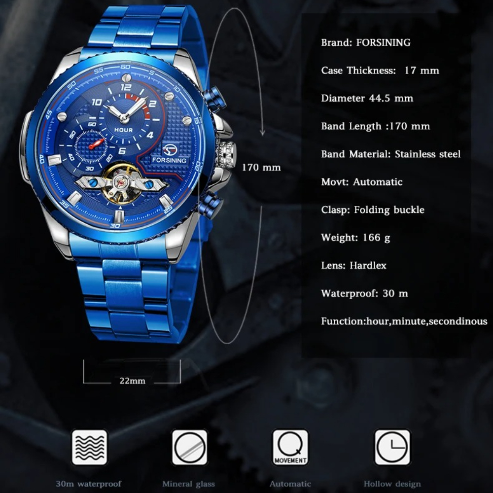 Luxury Brand Blue Male Mechani - Luxury Watch Nice recensione e prezzo